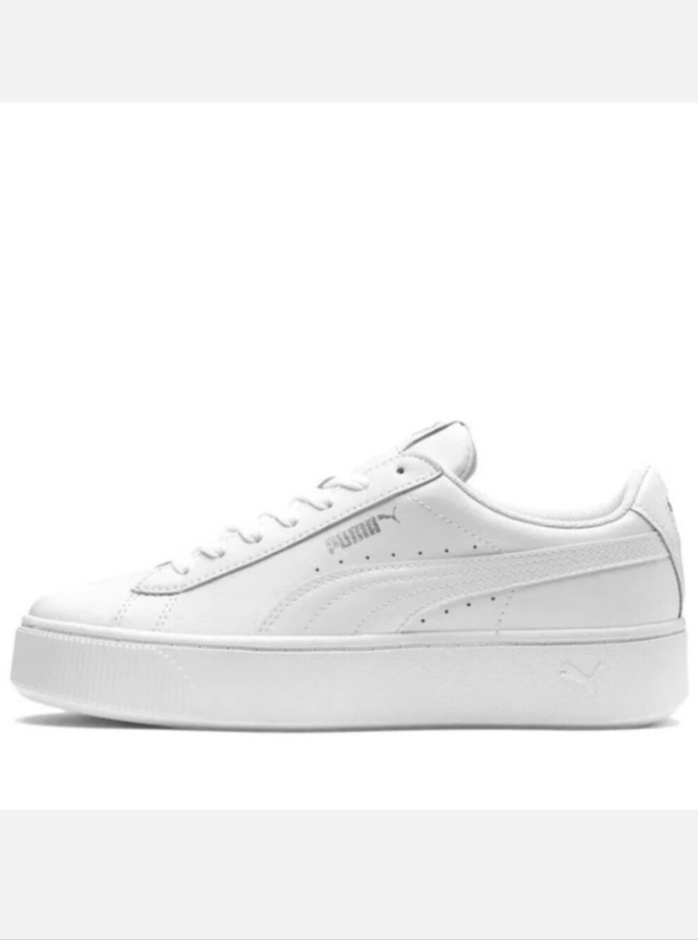 Puma | vikky sneakers Stacked All White Platform Sneakers Size 8.5
